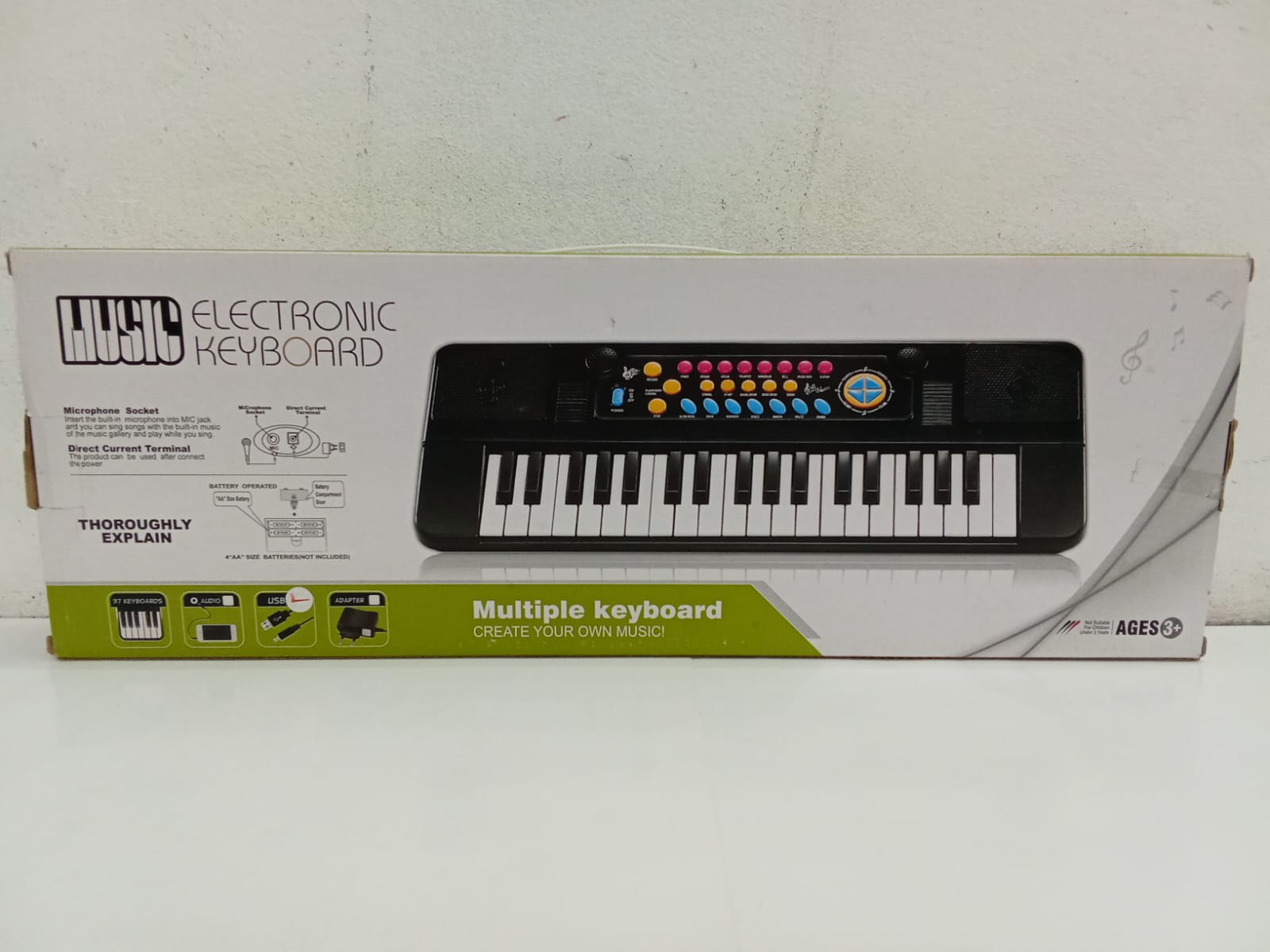 Picture of Electronic Keyboard Piano HS-3715 Ages 3+