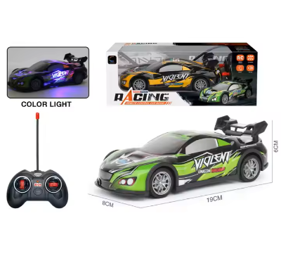 Picture of 1 18 4 Channel Radio Control Car with Music and Light Remote Control PVC Car