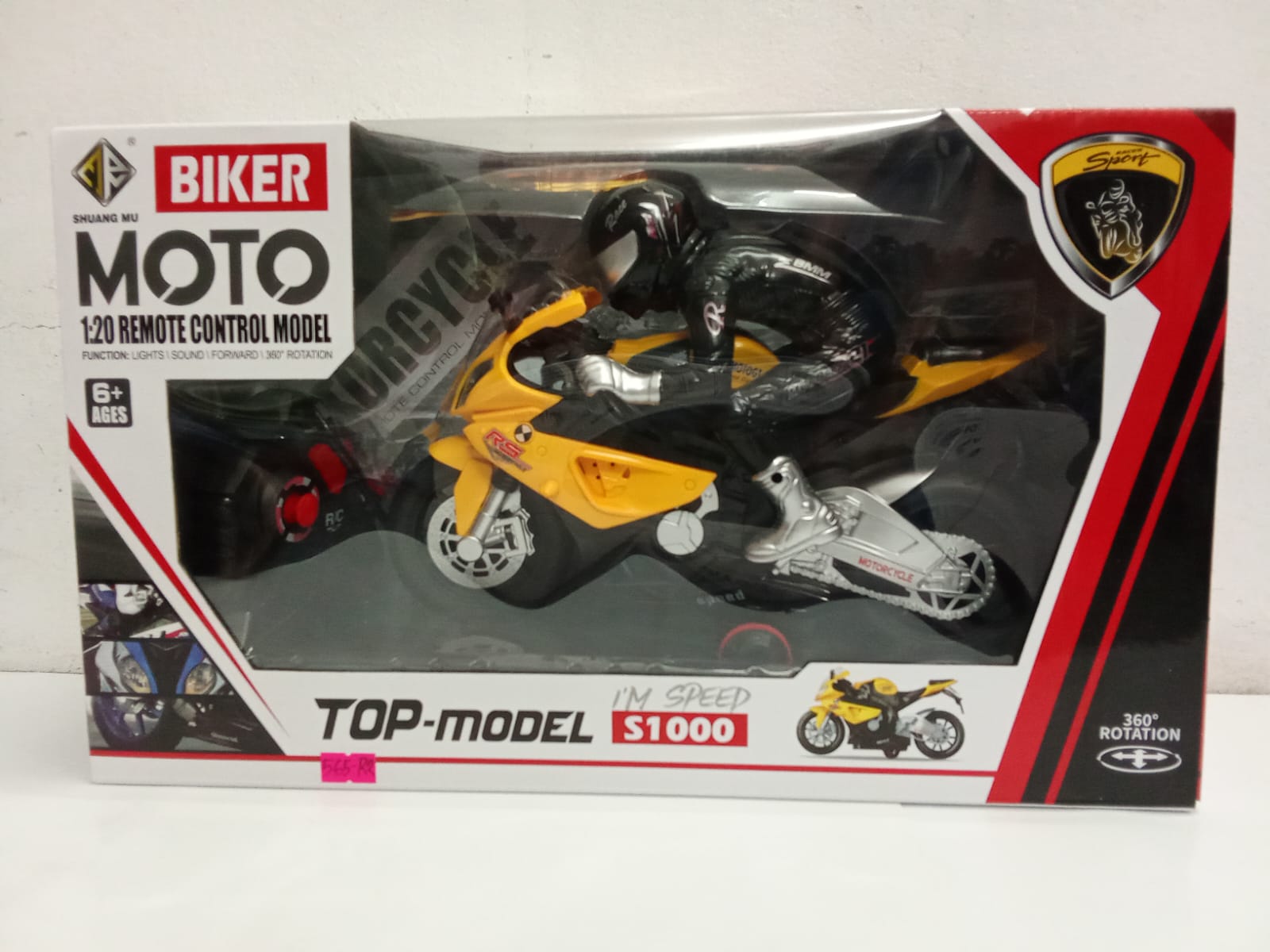 Picture of 565-r2 Motorcycle with Remote Control, Sound and Light -canem