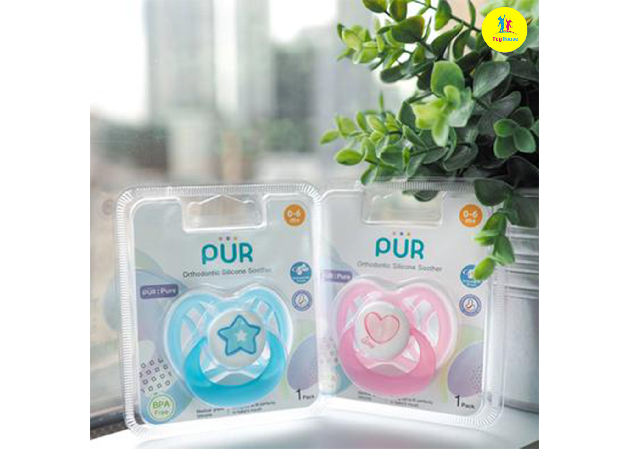 Picture of PUR Orthodontic Silicone Soother 0-6 months - 14041