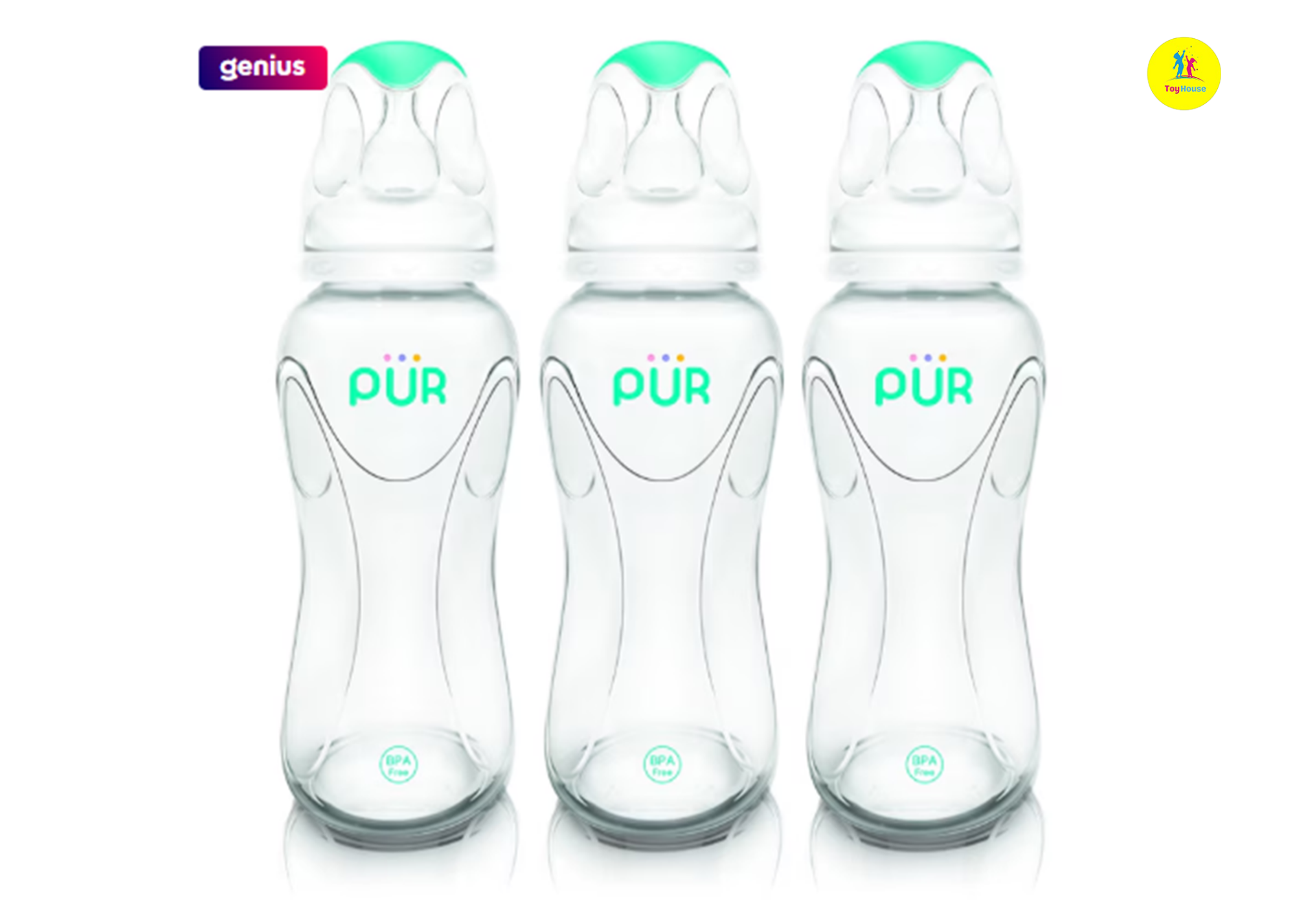 Picture of Set of 3 baby bottles ADVANCED, PUR 1806, 250 ml, BPA-free