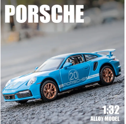 Picture of 1:32 Porsche 911 Turbo S Alloy Racing Car Model Diecasts Toy Vehicles Metal Sports Model For Kids Childrens Toys Gifts
