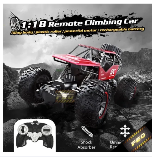 Picture of Have Off-Road Adventures with an R/C Car Rock Crawler - Rechargeable Alloy Monster Truck - Remote Control Car 1:18 SF2029