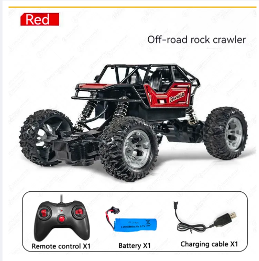 Picture of 2W Remote Control Rock Crawler Rechargeable Off Road Monster Truck Kids Speed Climbing Car