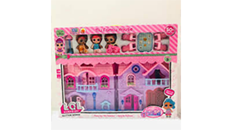 Picture of 4 Dolls Dream Room Doll House Fashion Doll Villa And Furniture Set For Kids Good Quality (Best Gift)