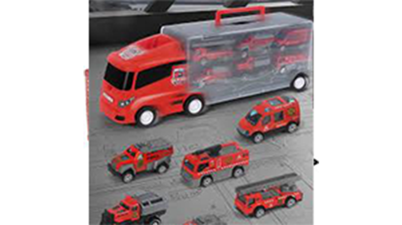 Picture of Kids Truck Toy Diecast Alloy Portable Car Transporter Children Boy Toy