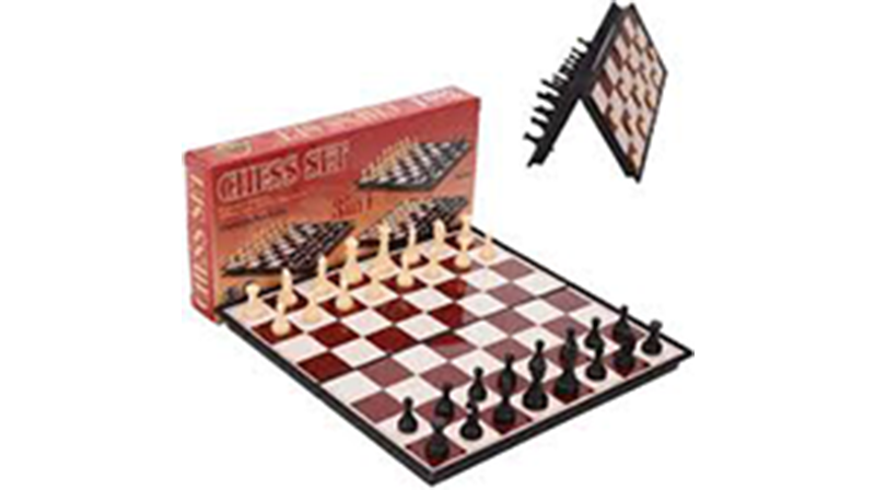 Picture of Chess Game Super Magnetic Chess & Checkers 3 in 1 Ancient Chess Travel Chess Set Piece Chessboard (3308)