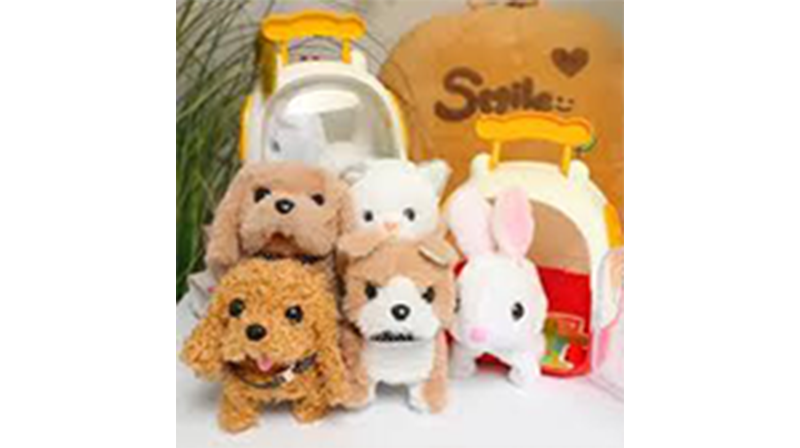 Picture of Six Types Children Toy Cute Pet Dog with A Dog Cage Walking Call Electronic Toy Interaction Birthday Gifts for Kids Baby