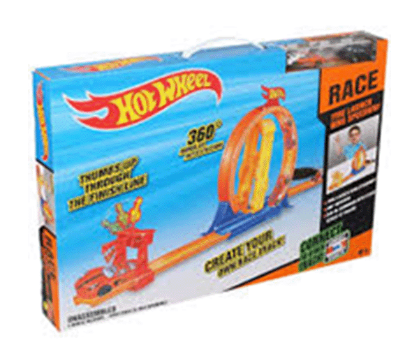 Picture of Hot Wheels Double Ring Speed Way 3305 Tyre Launch Ring Speedway Racetrack Set for Boys