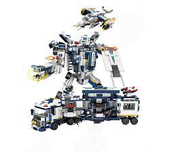 Picture of COGO Kids 812 PCS Police Deform Big Truck Transform Children Lego Bricks Building Blocks Kids Toys