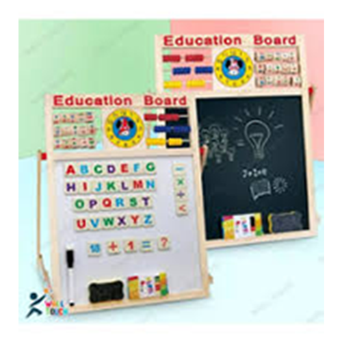 Picture of 2 In 1 Wooden Black &White Learning Writing Board