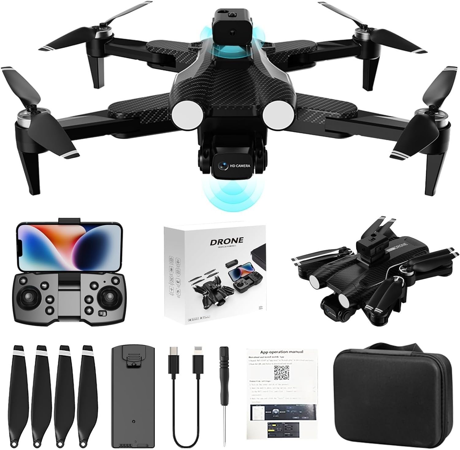 Picture of F167 drone 4K configuration/actual pixel 480P / 8K configuration/actual pixel 720P