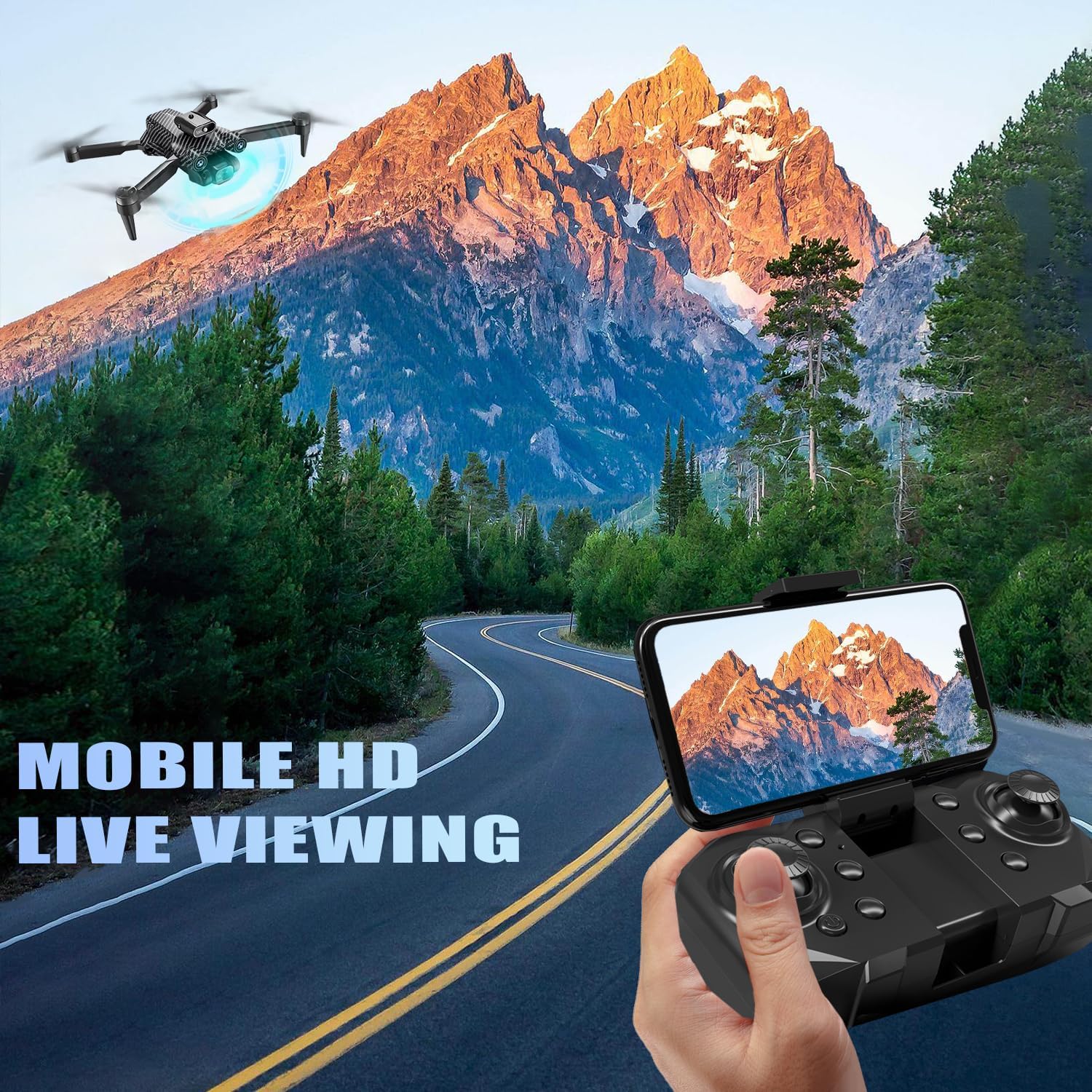 Picture of 4K Drone for Adults Ultra Portable Lightweight Foldable High-end HD Drone V2-A