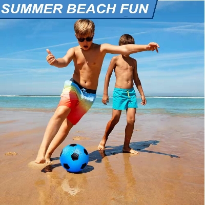 Picture of Rubber Football for Kids / Soft Toy Ball – Mini Inflatable Football Toy – Colorful Plastic Ball for Children's Outdoor Sports – 1 Piece