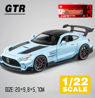 Picture of Product details of KLT 1:22 Benz AMG GTR Metal Diecast Alloy Toy Car Model Trucks For Kids Toys Vehicles Hobbies Collection Name: Benz AMG GTR Material: Alloy+Plastic+Rubber Scale: 1:22 Control method: Pull back Features: Sound and light effect / The door