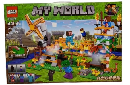 Picture of 44086 Constructor Designer Minecraft my world led qs08 463 parts with LED light