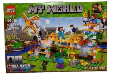 Picture of 44086 Constructor Designer Minecraft my world led qs08 463 parts with LED light