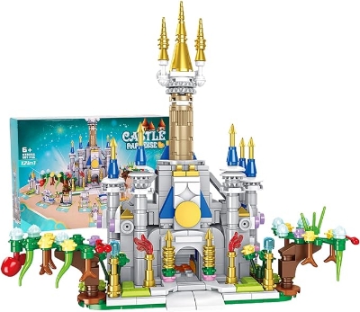 Picture of 607Pcs 12in1 Fairy Tale Castle Girls Construction Building Blocks Compatible Classic Bricks Kids Educational Toy For Children