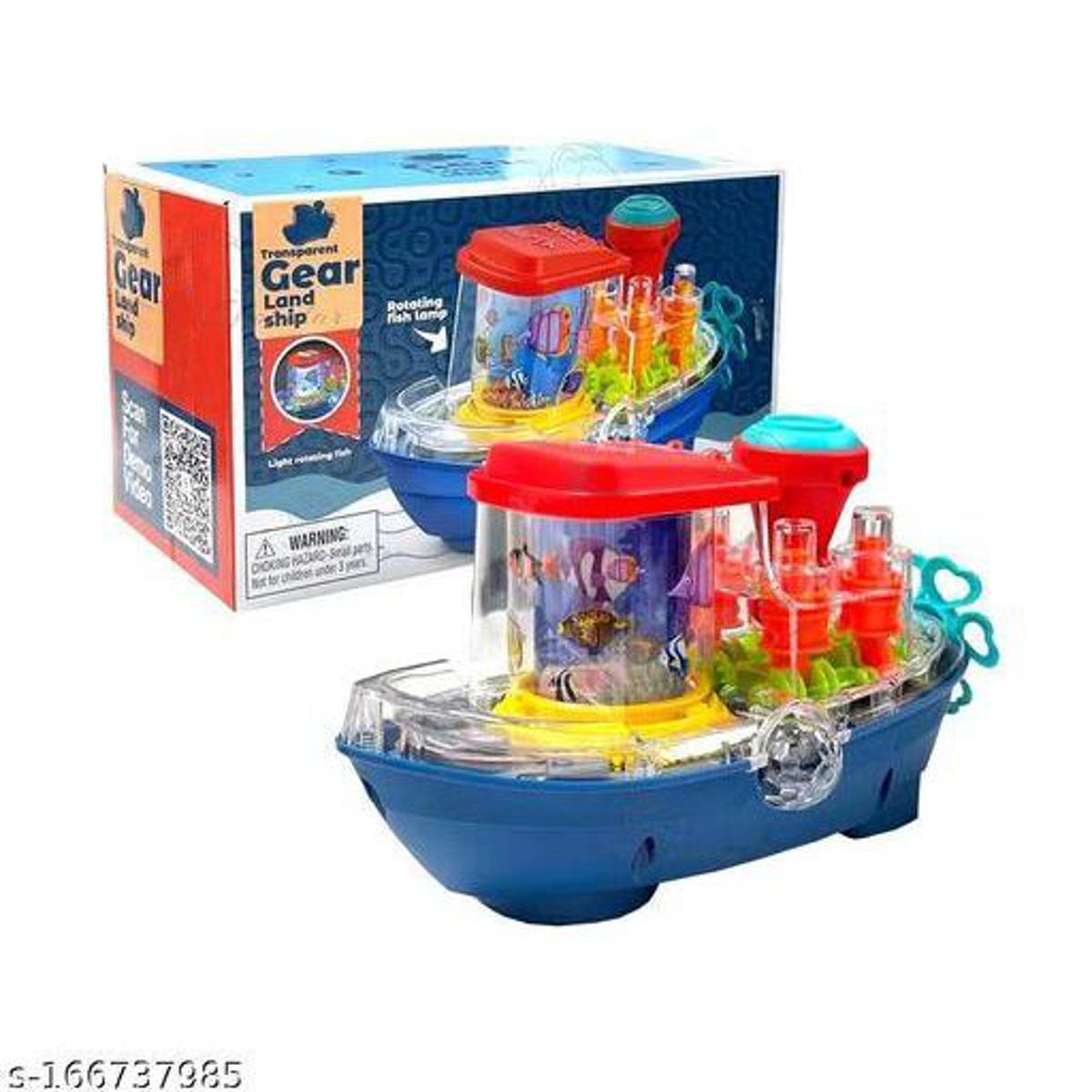 Picture of Ship gear (music, light, movement) Transparent Gear Land ship YJ388-67