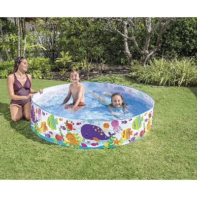 Picture of Intex 6 Ft Ocean Play Snapset Pool by (Ocean Play) Kids Swiming Pool-56452NP