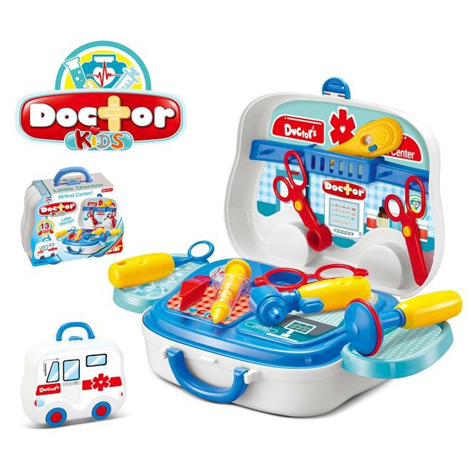 Picture of Doctor Set Toy Play Set For Kids With Wheels (008-918A)
