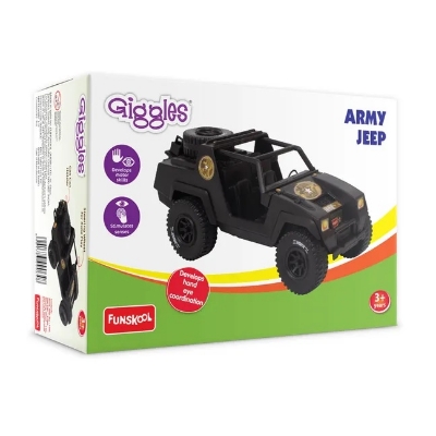 Picture of Funskool Giggles Jeep Develops Motor Car For Kids baby car