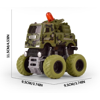 Picture of Pack Friction Powered Toy Cars Push and Go Vehicles Engineering Car Military car Fire truck Monsters Truck Toys Boys Gift