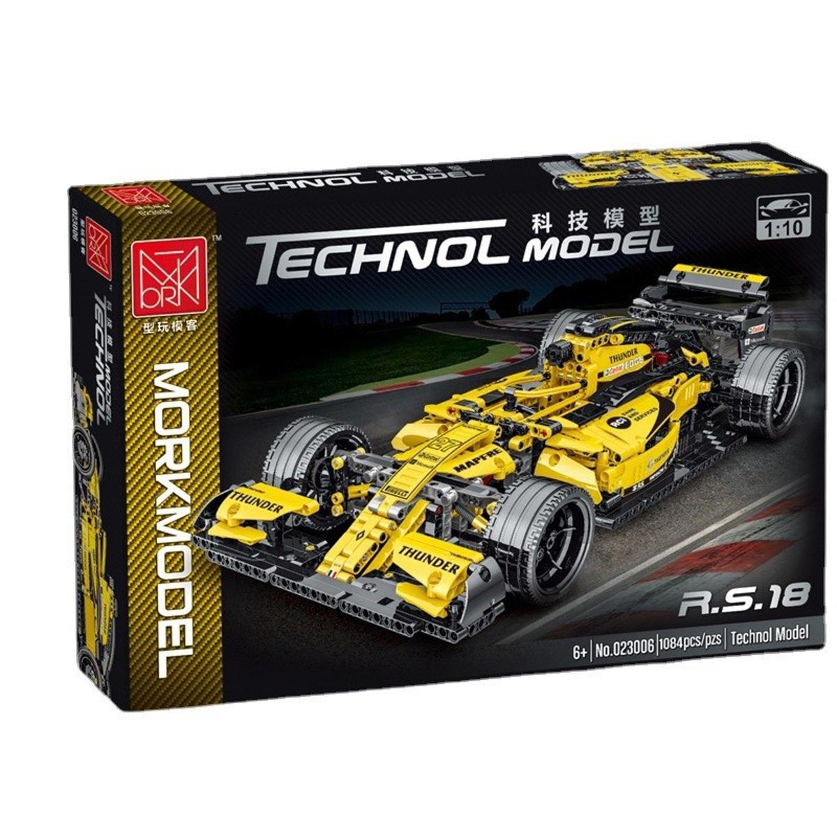 Picture of Yellow racing car blocks 1084pcs Technic Formula 1 Exclusive Car Building Blocks Set
