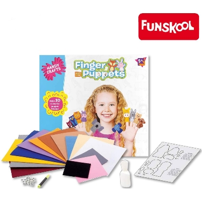 Picture of FUNSKOOL Handycrafts - Finger Puppets  Puppet Maker  Felt Crafts 8 Years + Art and Craft kit