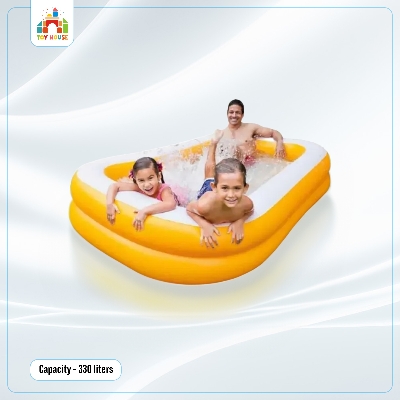 Picture of Intex Mandarin Swim Center Family Pool - Kids Above Ground Pool - Paddling Pool - 229 x 147 x 46 cm - For 3+ Years