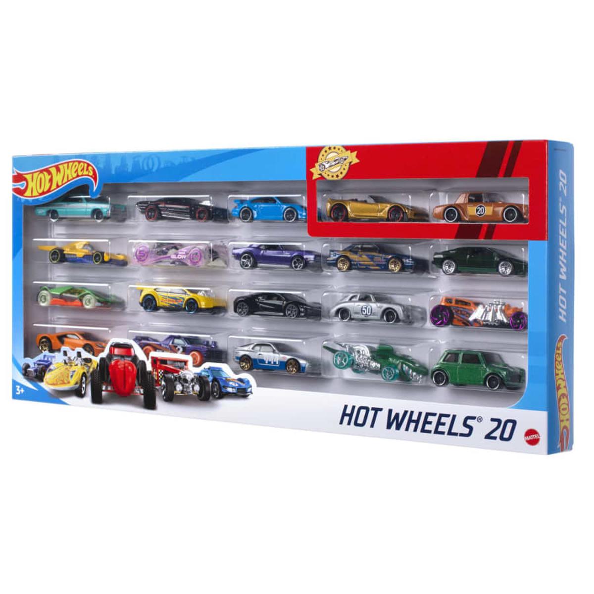 Picture of Hot Wheels 20 Car Pack Asst. Mix 2018 Gift Pack -Design May Vary Multicolor-H7045