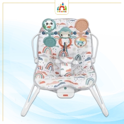 Picture of Fisher-Price Baby's Bouncer - Rainbow Showers, Infant Soothing and Play Seat -GWV94