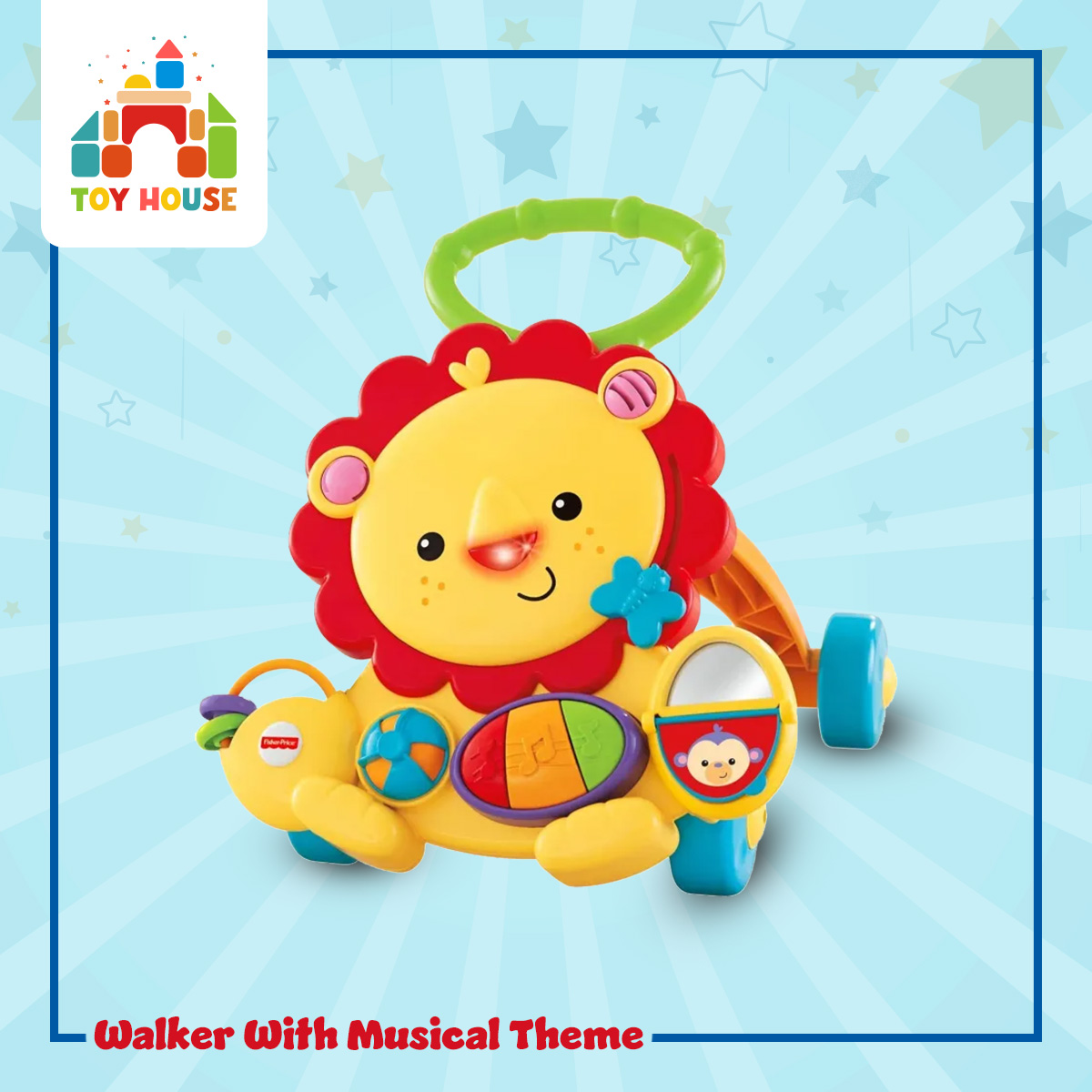 Picture of Fisher Price Walker With Musical Theme Baby Push Toy-Y9854