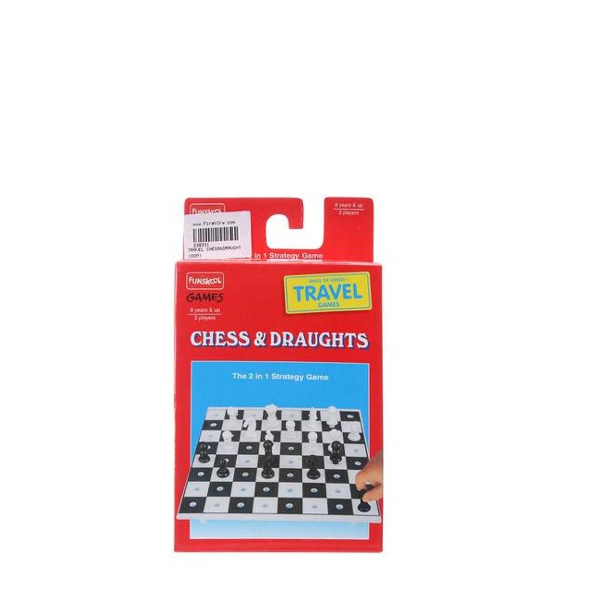 Picture of FUNSKOOL Travel Chess -2012 Draughts Strategy & War Games Board Game For Kids