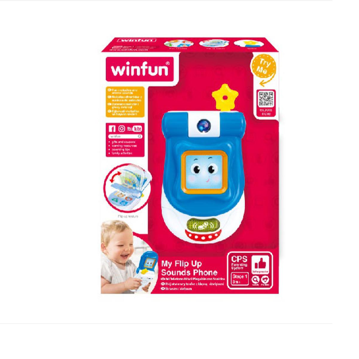 Picture of Mobile Winfun My Flip Up Sounds Phone with Sound Assorted Model-000618, Musical toy