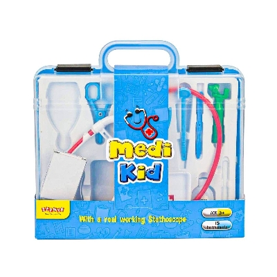 Picture of Zephyr Doctor Set Trolley, pretend play toys, for Girls & Boys 04002 - Blue