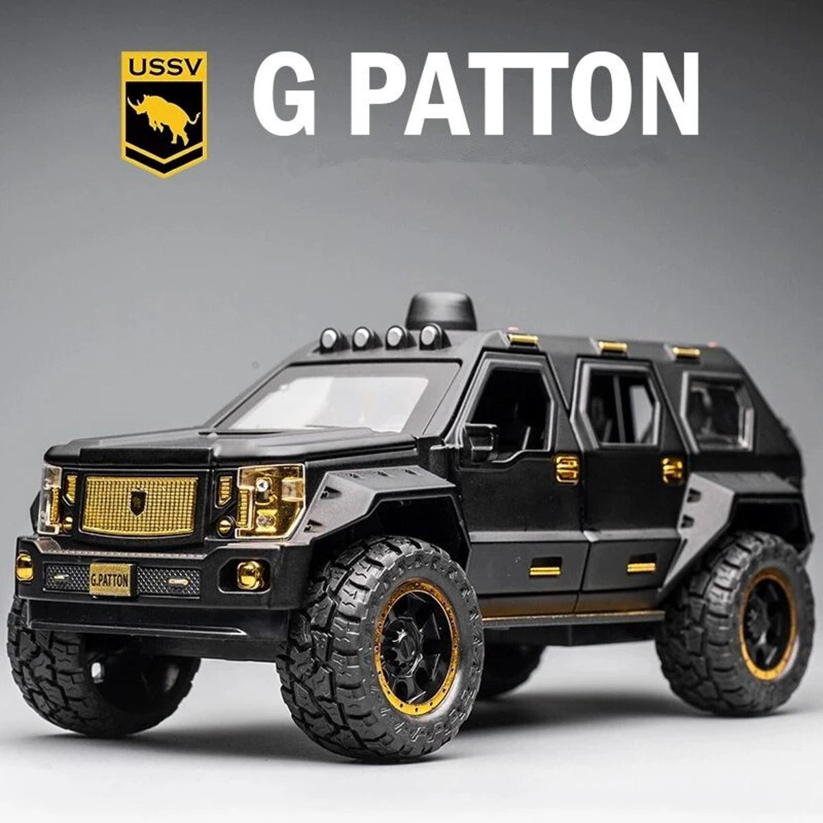Picture of 1:24 G.PATTON SUV Truck Diecast Model Car SUV Toys For Children Sound Lighting Pull Back