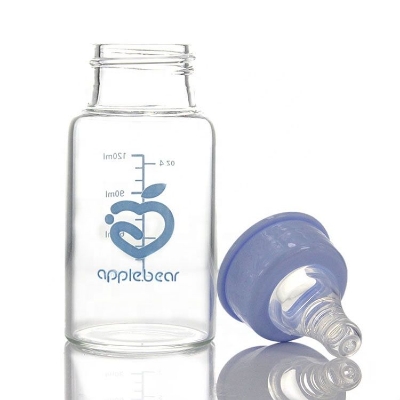 Picture of Apple Bear Ab-220 Glass feeding bottle 120ml