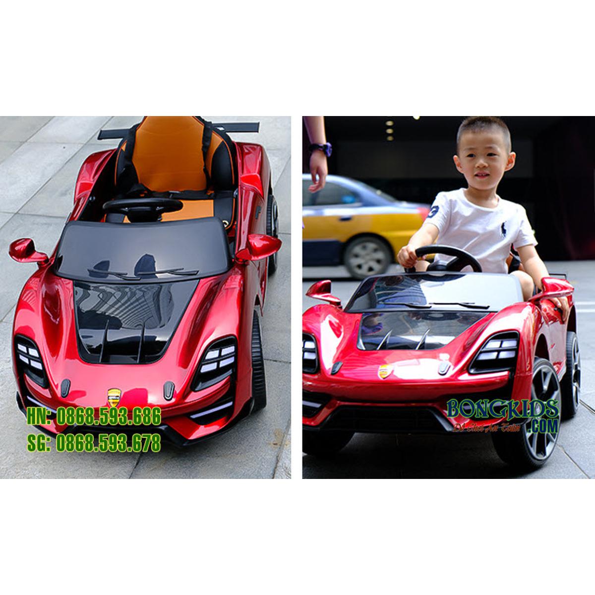 Picture of New Ferrari Car Electric Ride On with Remote Control for Kids-red - Car Toy