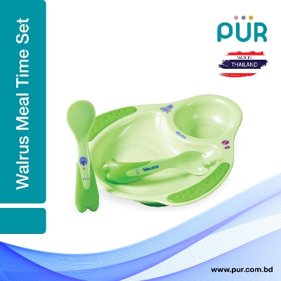 Picture of Walrus Meal time Set - Plate & Cutlery - (5501)