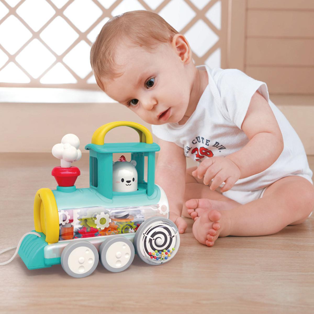 Picture of New Best Push Along Train knowledge of engineering machinery Car Electric Vehicle Baby Products Small Educational Plastic Toy HOLA-