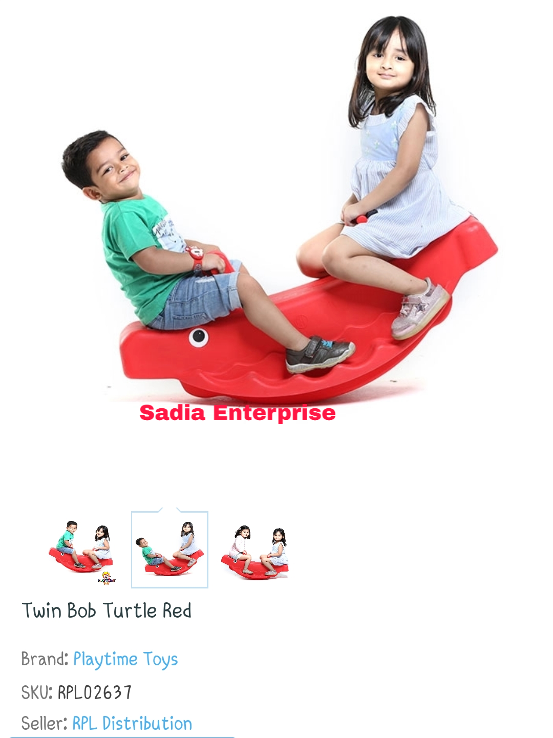 Picture of Twin Bob Turtle Red - Baby Toys