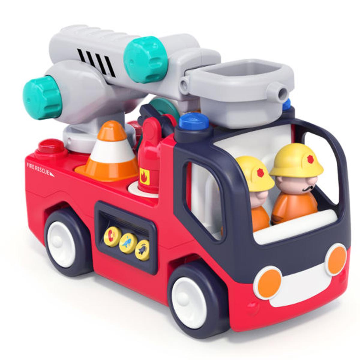 Picture of Hola Fire Engine Ladder Truck Toy for Kids Early Learning Fire Engine with Light and Music Toys