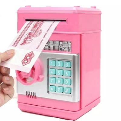 Picture of Electronic Piggy Bank Safe Box Money Boxes For Children Digital Coins Cash Saving Safe Deposit Mini ATM Machine Kids