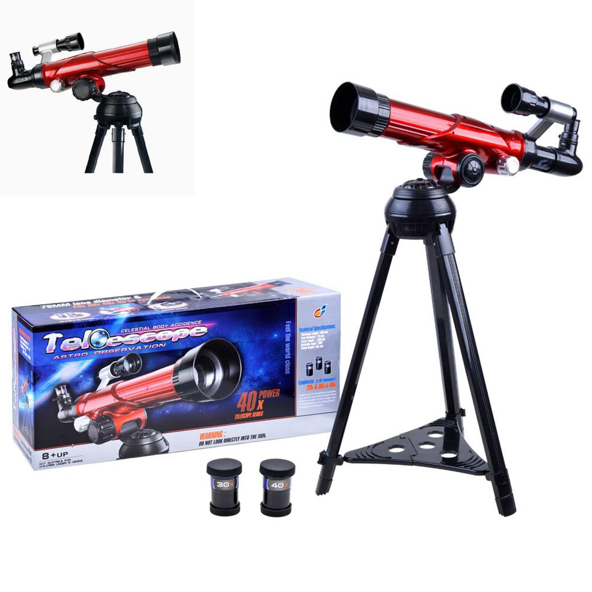Picture of Astro Observation Telescope Toy For Kids up to 40x Zoom with 360 Degree Rotatable Tripod