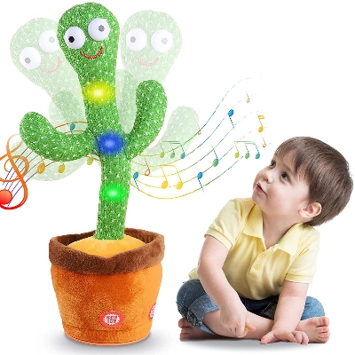 Picture of Talking Cactus Toys for Boys Girls Talking Cactus Toy with 120 English Songs and LED Lighting for Home Decoration