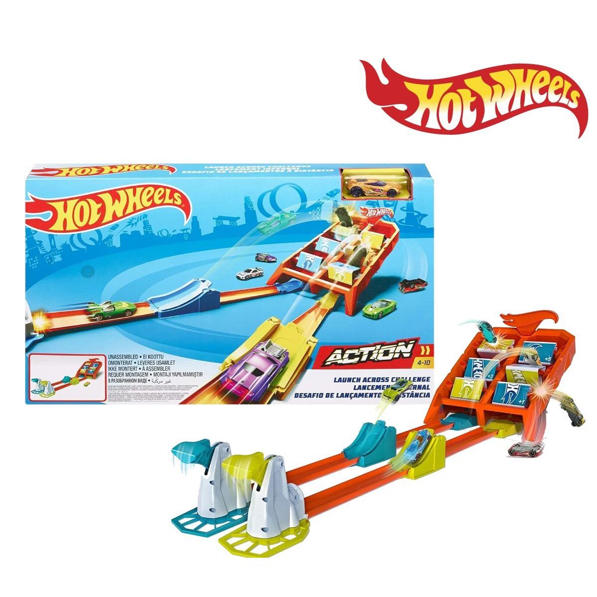 Picture of Hot Wheels GBF89 Action Play Set for 1 or 2 Players Multiple Ways to Score