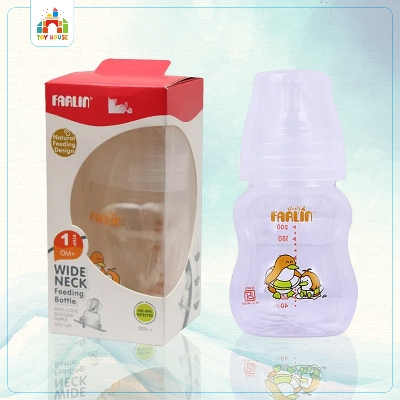 Picture of Farlin Wide Neck New Born Feeding Bottles 200 ml Feeder Penguin model