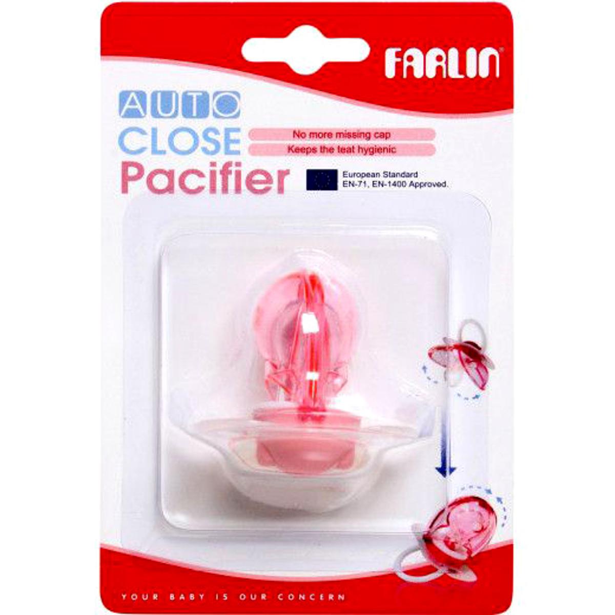 Picture of Farlin Auto Close Silicone Rubber Pacifier 6M+