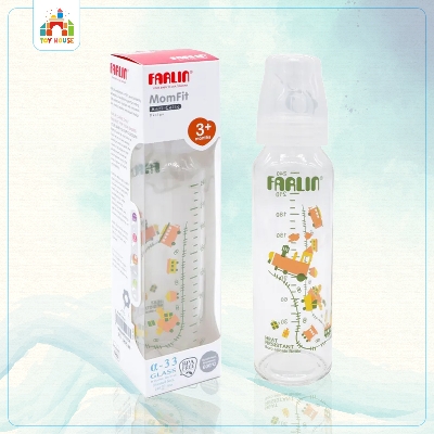 Picture of Farlin Heat Resistant α-33 Glass Feeding Bottle 24oml